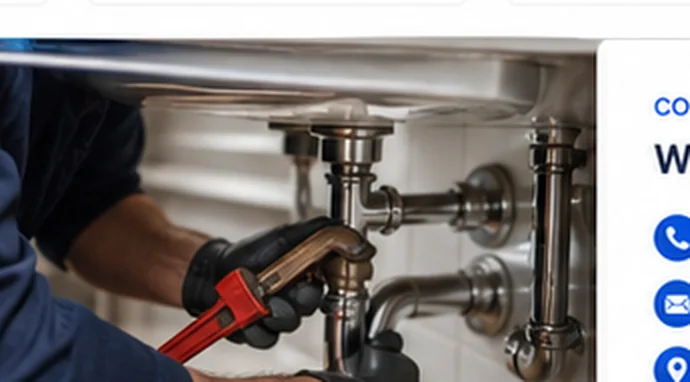 Plumber repairing pipes beneath a sink