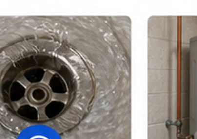 Water draining into a sink drain